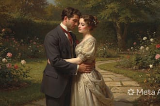 paint couple portrait painting in oil canvas