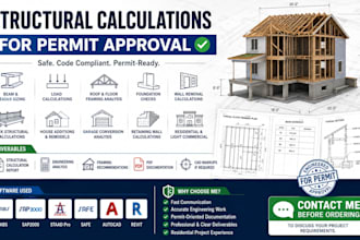prepare structural calculation engineering report deck retaining wall calculatio