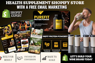 design health supplement shopify store nutraceutical dietary supplement website