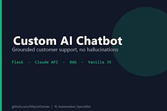 build a custom ai chatbot with gpt or claude for your business