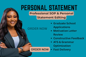 edit your sop, personal statement, or motivation letter