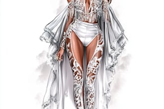 draw a fashion illustration or sketch