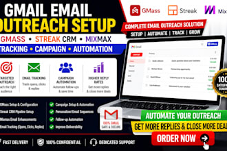 gmass streak crm mixmax gmail email outreach setup tracking campaign automation