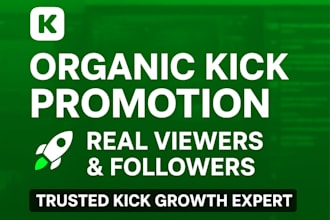 promote kick channel, kick affiliate, twich marketing youtube channel promotion