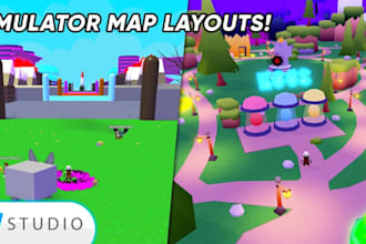 create roblox simulator maps low poly assets and props