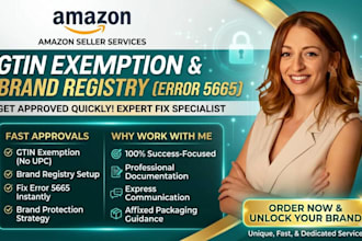 fix error 5665 amazon gtin exemption brand registry and brand approval
