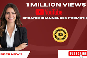 shoutout youtube video promotion organic SEO promotion to gain 1 million views