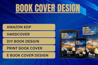 create book cover design and kdp cover  design