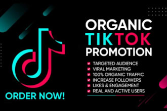 do tiktok marketing and organic promotion for follower growth