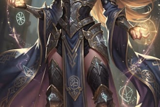 draw fantasy female, dnd illustration