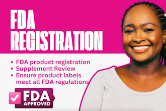 do fda registration, fda food labeling and US agent service