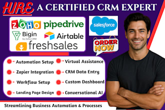 zoho bigin salesforce pipedrive data entry freshsales funnel airtable automation