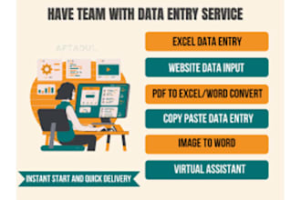 do data entry and typing