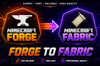 update, port and convert minecraft forge mod to fabric latest version