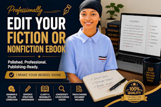 professionally edit your fiction or nonfiction ebook