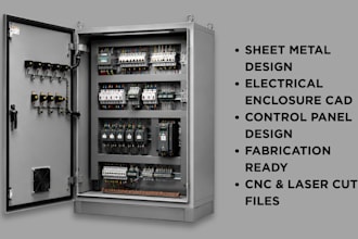 design sheet metal electrical enclosure and control panel in solidworks