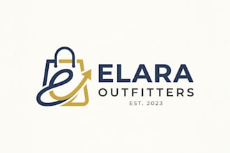 design a modern and professional online shop logo for your ecommerce brand