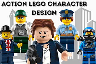 do custom 3d lego toy character minifigure lego moc set for 3d printing