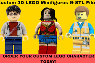 design custom 3d lego model minifigure lego moc set and lego car for 3d printing
