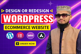 create a professional ecommerce website with elementor