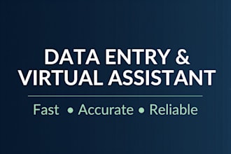 do data entry, excel work, and copy paste tasks accurately