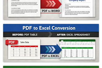 convert PDF to word and excel