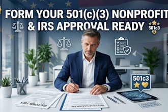 form your 501c3 nonprofit and prepare irs form 1023 or 1023 ez for approval