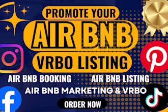promote and optimize your airbnb and vrbo listing to increase bookings