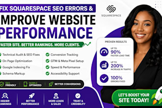 fix squarespace SEO errors and improve website performance