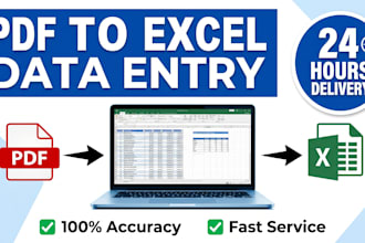 convert PDF to excel with  accuracy