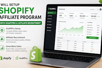 setup shopify affiliate program with goaffpro and affiliate recruitment