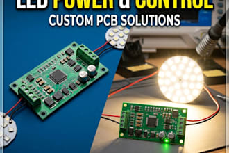 design led driver pcb with firmware development