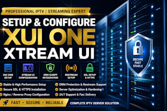 setup xui one server, xtream ui, drm script restream setup ssl