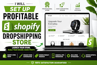 setup profitable shopify dropshipping store