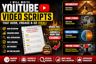 write engaging youtube video scripts that boost views