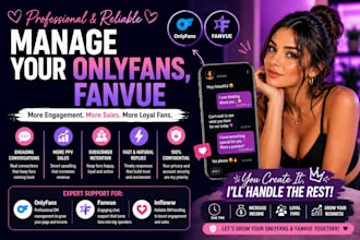 manage your onlyfans, fanvue  professionally