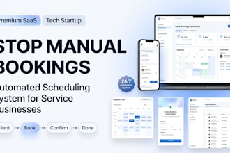 automated appointment booking website with scheduling and client management apps