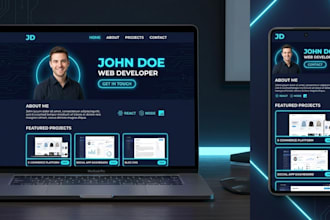 design a personal portfolio website