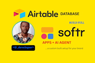 do airtable database airtable automation softr web app, client portal crm expert