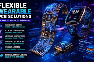 create wearable flex pcb and rigid flex electronics design
