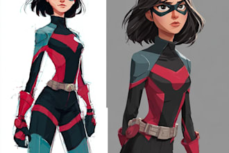 make a customize superhero character