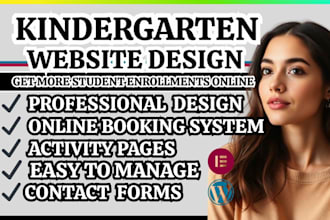 kindergarten website preschool website kids school website early learning site