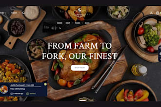 build meal prep website food delivery food website catering website