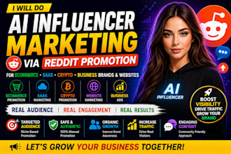 do ai influencer for ecommerce business brand website saas crypto via reddit