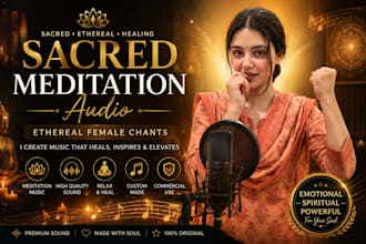 create sacred meditation music and ethereal female chants