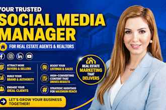 be your social media manager for real estate agents and realtor