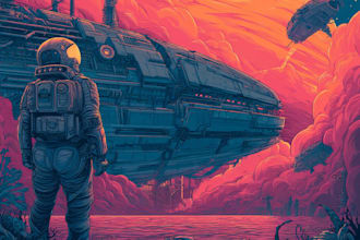 design sci fi illustration and sci fi sci fi illustration