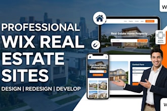 develop wix website design redesign wix website for real estate agent realtor