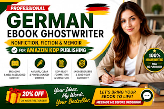 be german ebook writer non fiction fiction memoir romance for amazon kdp