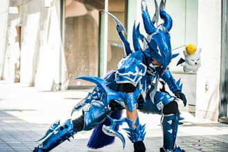 build custom cosplay creation wearable armor anime model eva foam 3d mask design